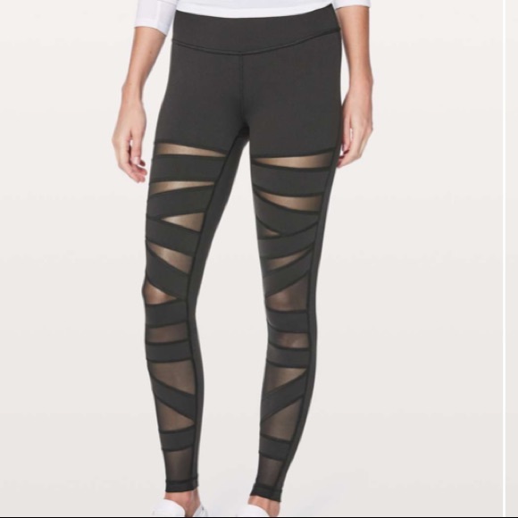 Lululemon Wunder Under Pant Hi-Rise Tech Mesh 28"